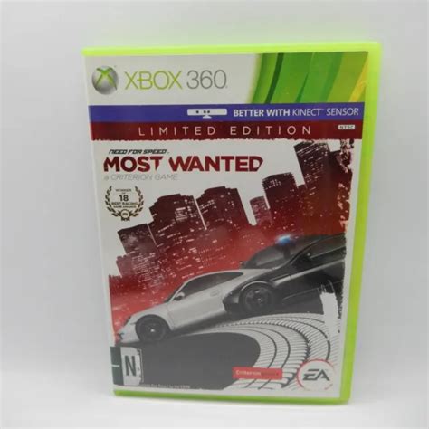 NEED FOR SPEED Most Wanted Limited Edition Microsoft Xbox No Manual PicClick