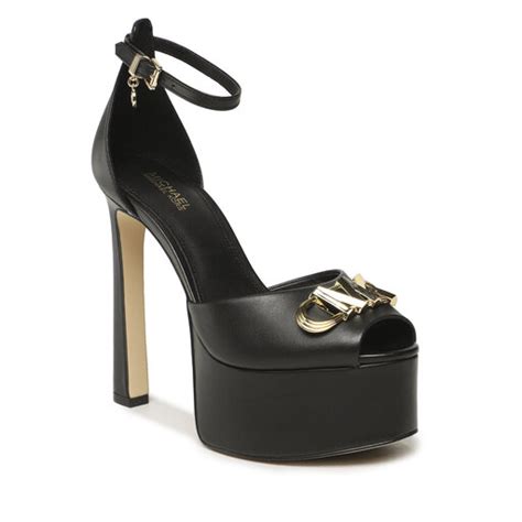 Sand Ly Michael Michael Kors Martina Peep Toe Pump S Mthp L Black