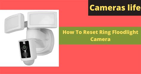 Resetting Ring Floodlight