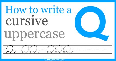 Maybe you would like to learn more about one of these? Cursive Q - How to Write a Capital Q in Cursive