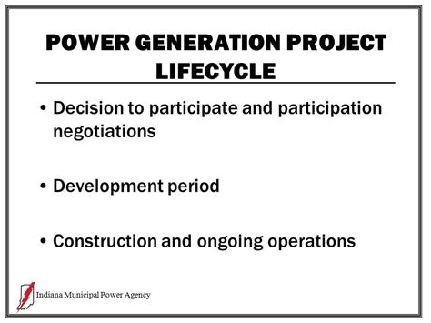 Indiana Municipal Power Agency Considerations For Joint Ownership Of