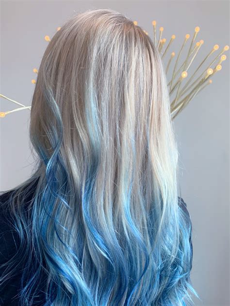 Pulp Riot Ombré By Alesart Blonde Hair With Blue Highlights Blonde