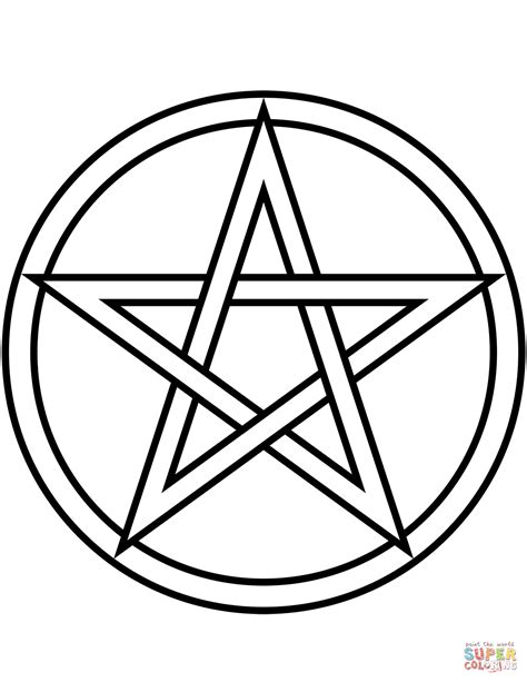 Pentacle Coloring Pages Coloring Pages