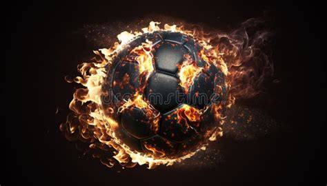 Flaming Soccer Ball 3d Stock Illustration Illustration Of Sport