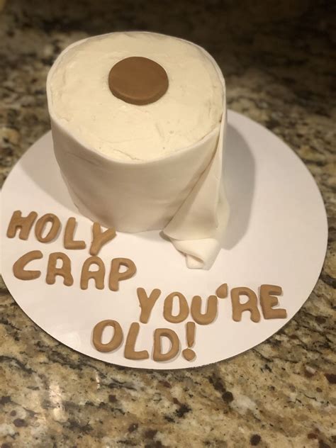 Toilet Paper Roll Cake I Made For My Dad 60th Birthday Funny Cake