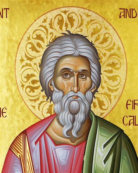 Saint Andrew Icon The Apostle Handmade Greek Orthodox Icon Of Etsy