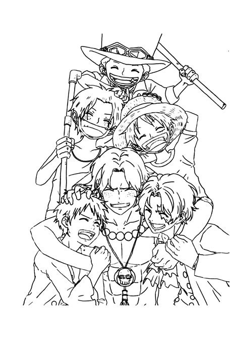 Personagens One Piece Para Colorir Imprimir Desenhos