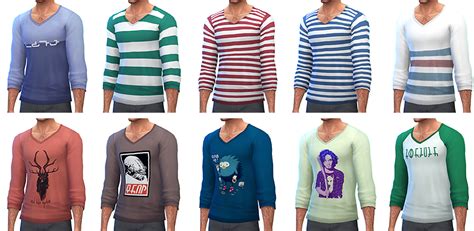 My Sims 4 Blog More Color Options For Ropes Male Clothing