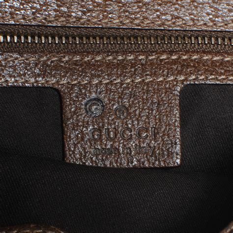 Gucci Monogram Studded Pelham Runway Flap Bag Brown 44788