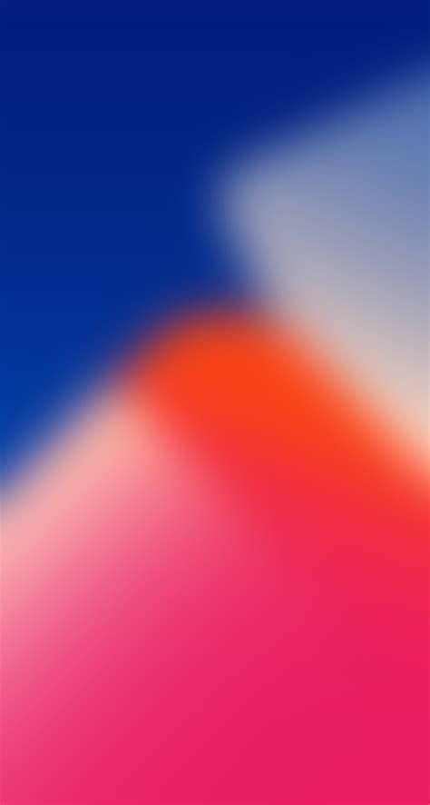Ios 11 Red Blue Abstract Apple Wallpaper Iphone X