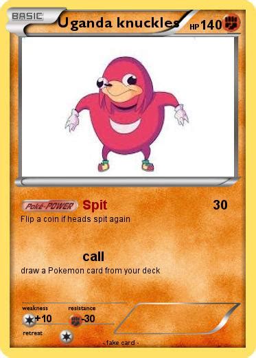 Pokémon Uganda Knuckles 116 116 Spit My Pokemon Card