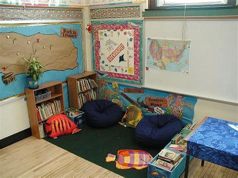 Other ideas for a beach classroom theme. Beach / Ocean Themed Classroom | Clutter-Free Classroom