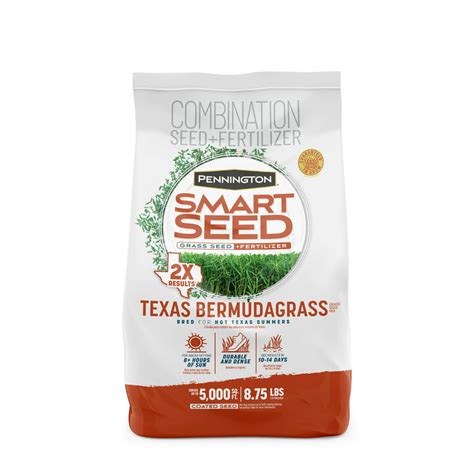Pennington Smart Seed Texas Bermuda Grass Seed Mix For Sunny Lawns 8