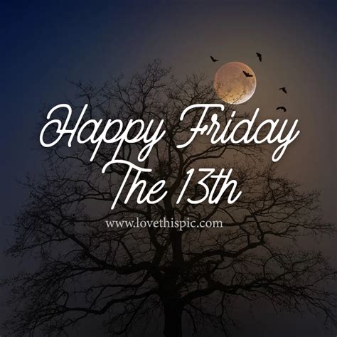 Tree Silhouette And Full Moon Happy Friday The 13th Pictures Photos