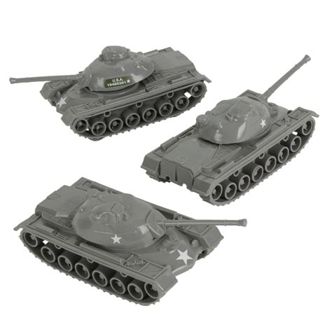 Buy Timmee Toy Tanks For Plastic Army Men Gray Ww2 3pc Made In Usa