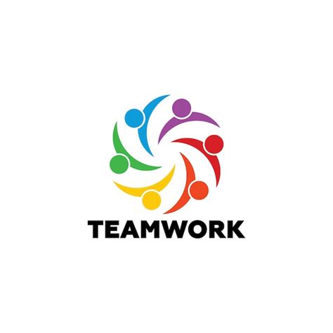 Premium Vector Teamwork Logo Template Design