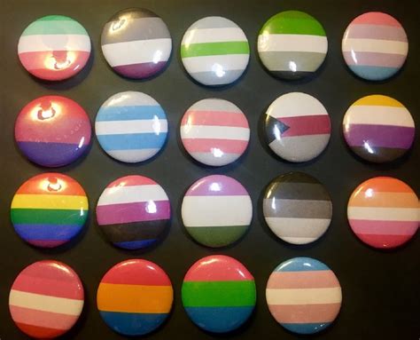 Lgbtq Pride Buttons Custom Identity Requests Welcome Etsy