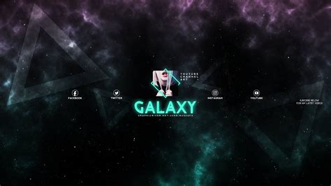 Russgfx On Twitter 3 Galaxy Youtube Channel Art Banners Psd