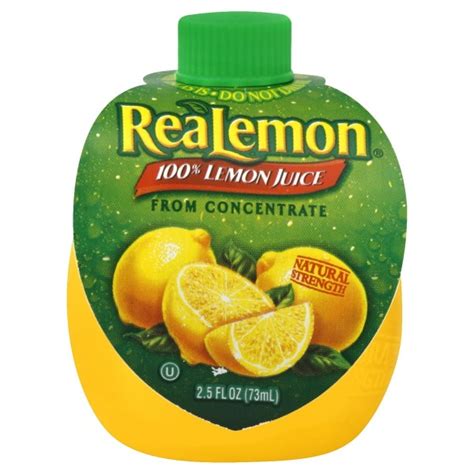 Realemon 100 Lemon Juice From Concentrate
