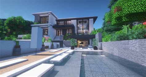 Modern Mansion Map Download Minecraft Talkinggre