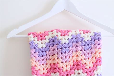Crochet Granny Chevron Blanket Tutorial Bella Coco By