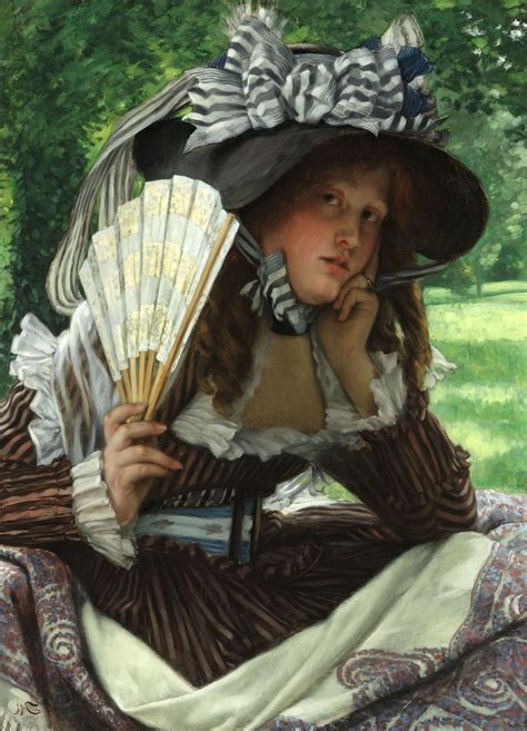 Jeune Femme à LÉventail By James Tissot John William Godward Jean