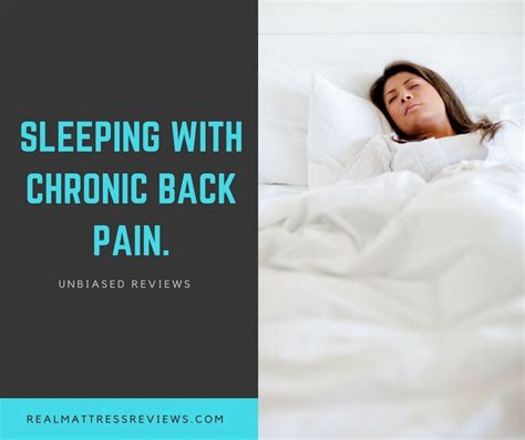 If one has a bad back the comfort of the mattress is critical. The 2019 Guide to Best Mattresses for Chronic and Lower ...