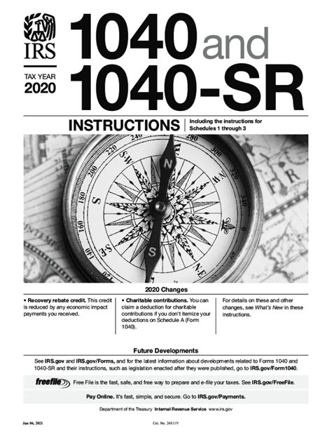 Irs 1040 Instructions 2020 2021 Fill Out Tax Template Online Us