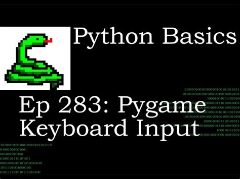 فیلم آموزشی ورودی صفحه کلید Pygame Basics Python با زیرنویس فارسی