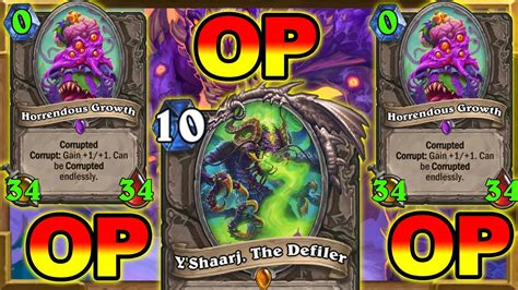 Best Corrupt Card Control Priest But Is Yshaarj The Defiler