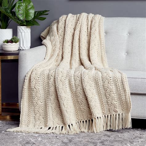 Crochet Patterns Galore Braided Cable Blanket