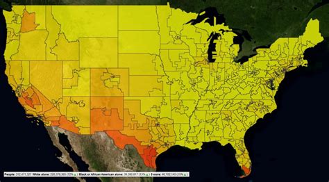 Censusviewer Screenshots And Example Images Texas Population Heat