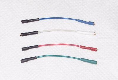 Turntable Headshell Cartridge Wires Leads Cables Gold Plated NEW EBay