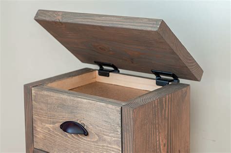 10 diy hidden gun cabinet plans #1 a living room mirror with a dirty little secret. Nightstand with hidden compartment - DIY Designs By Anika