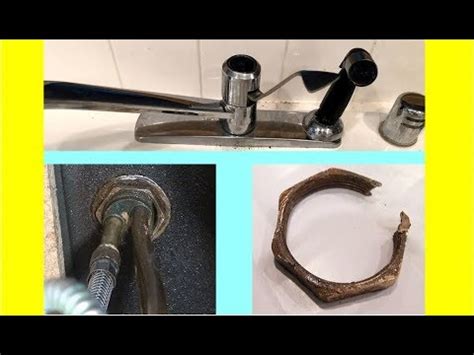 The short, reinforced body not only clears spaces, but is easy to store. How to remove old kitchen faucet Nut. Как открутить гайку ...