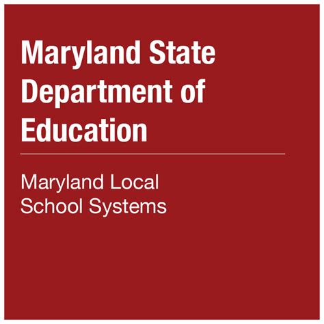 Maryland State Department Of Education School Systems Links Maryland