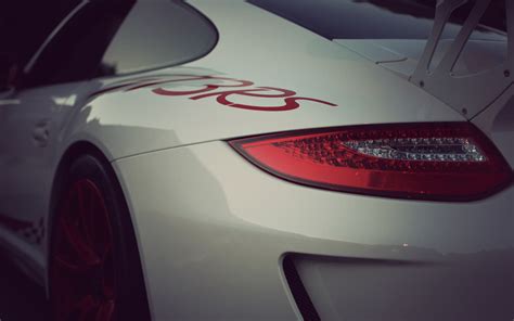 911 Gt3 Rs Sportcar Porsche Headlights Back View Hd Wallpaper