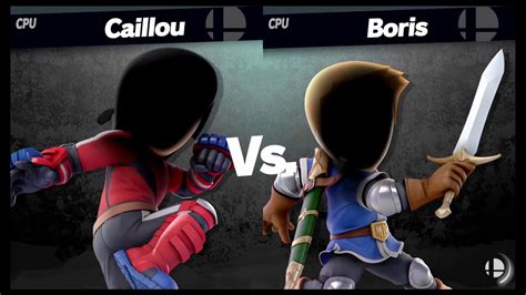 Super Smash Bros Ultimate Amiibo Fights Request 2081 Caillou Vs Boris