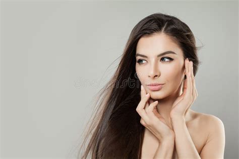 Young Perfect Female Face Beauty Woman Face Stock Photo Image Of