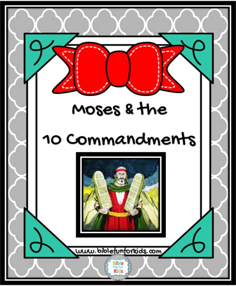Bible Fun For Kids 2 7 Moses And The 10 Commandments