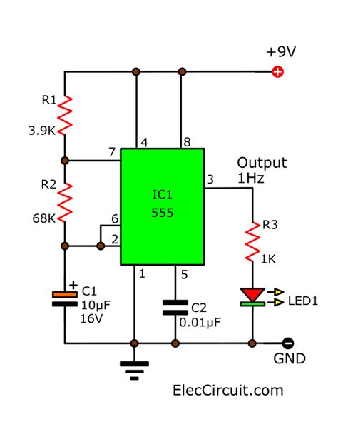 Pinout 555 Circuit Diagram