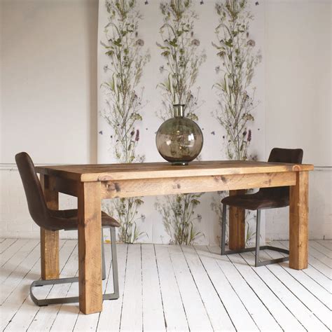 Our solid wood dining room furniture sets, complete with dining tables, kitchen chairs, hutches, sideboards, buffets, and servers, are amish assembling the perfect collection of dining room furniture for your home takes time and effort, but with amish craftsmanship and solid wood. Solid Wood Dining Table By H&F | notonthehighstreet.com