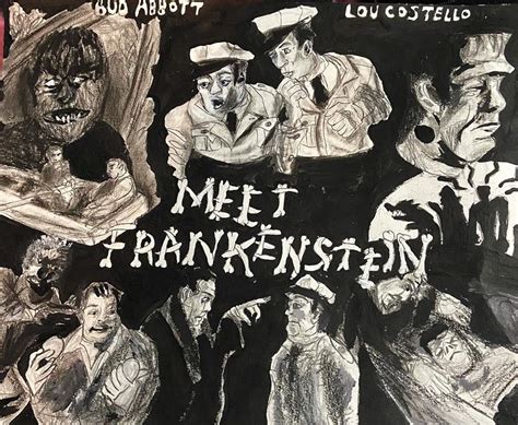 Abbott And Costello Meet Frankenstein Collage Horror Amino