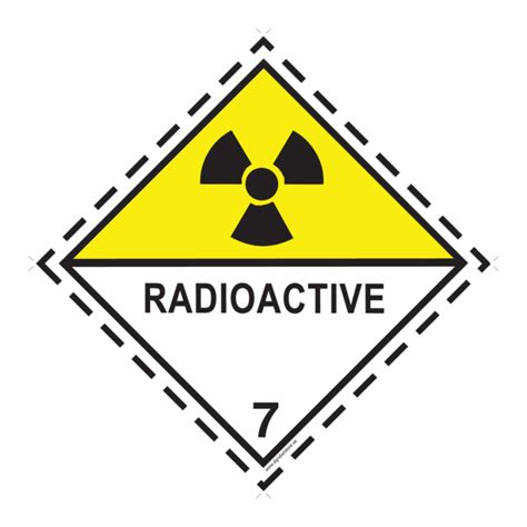 Adr Imdg Class Mark Radioactive Dg Labelstore