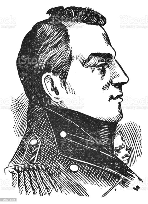 Portrait Of Sir Isaac Brock 19th Century Stock Illustration Download