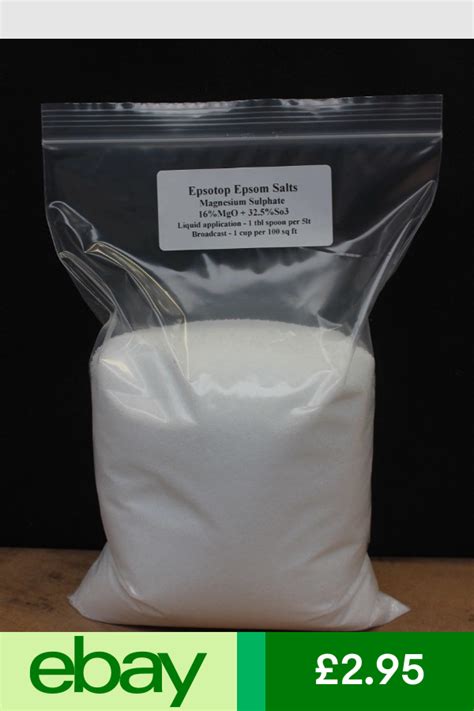 Epsom Salts For Gardeners Magnesium Sulphate 200g Sample Pack Plant
