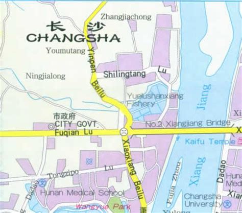 Changsha Map City Of China Map Of China City Physical Province Regional