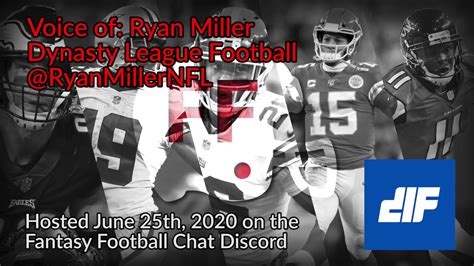 FFC Discord Q&A - Ryan Miller (Dynasty League Football ...