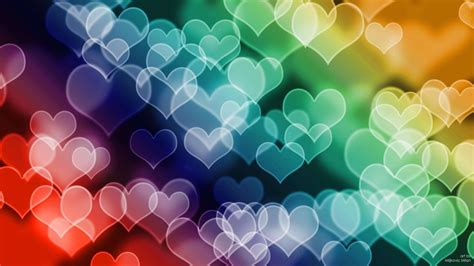 Rainbow Heart Wallpapers And Backgrounds 4k Hd Dual Screen
