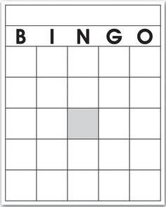Bingo card creator lets you: 4x4 Blank Bingo Card Template | Ekaluokkalaisille luokkaan | Pinterest | Bingo cards,Bingo ja ...